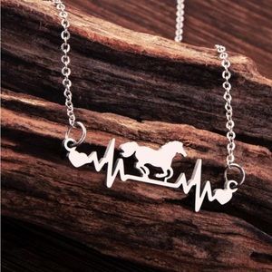 New Kim horse and a heart beat necklace from our boutique!⭐️